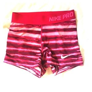 Nike pro Pink Shorts